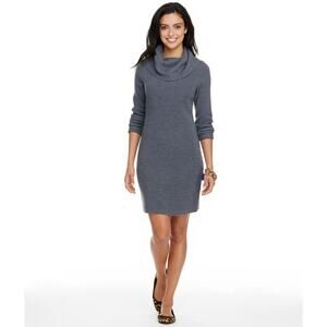 Vineyard Vines Womens Dress Sz Medium Gray Turtleneck Sweater Long Sleeve Mni